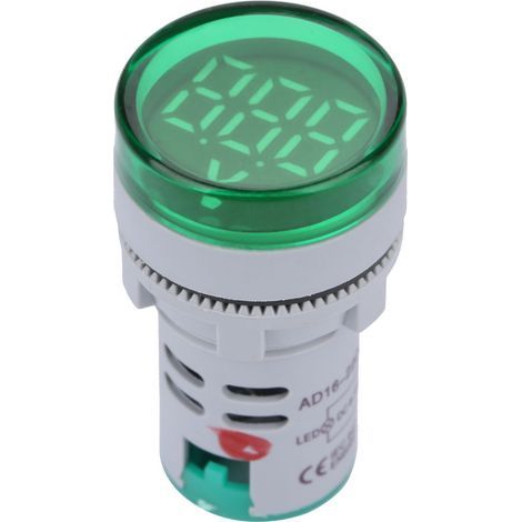 LED-Voltmeter, Lichtsignal, Digitalanzeige, Gleichspannungsanzeige, Rundlampentester (Grün) (1/5)