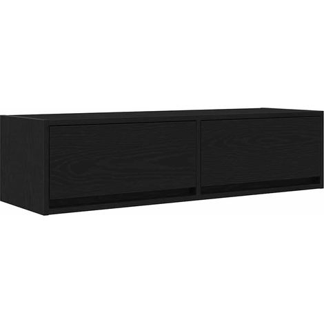 Maison Exclusive - Meuble TV Chêne noir 100 x 31 x 25,5 cm Bois d'ingénierie