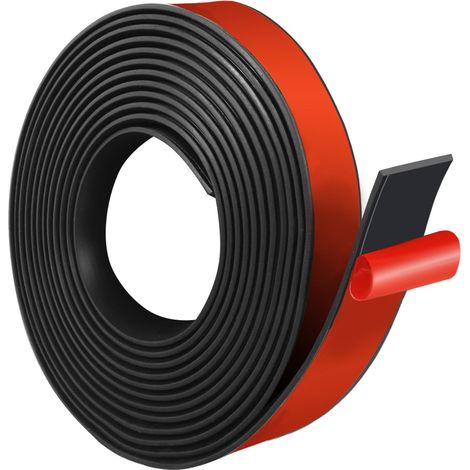 Bande de Caoutchouc Adhésive, Rouleau Caoutchouc,20mmx2mmx3m Solide Adhésif Feuille Rouleau Néoprène, Bricolage, Protection de Revêtement de Sol, Anti-vibration, Antidérapant (1/5)