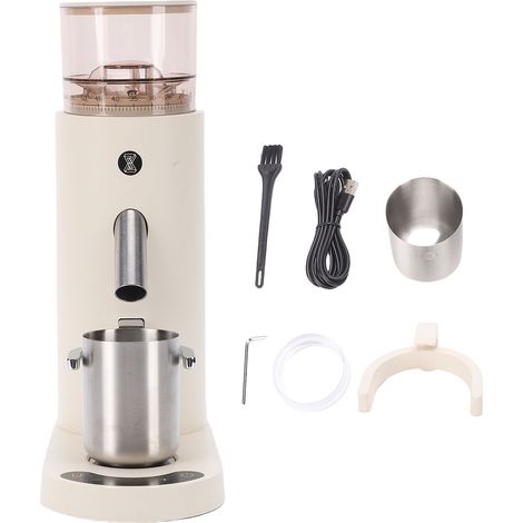 Moulin café électrique rechargeable anti-statique – Réglages multiples mouture maison 685 abricot, cuisine (1/5)
