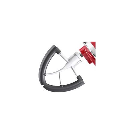 Batteur plat pour batteur sur socle KitchenAid, batteur plat à bord flexible, accessoires de mélangeur KitchenAid Artisan pour mélanger la crème de farine de cuisine(4,5 à 5 pintes) (1/5)