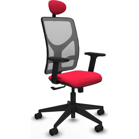 Silla de oficina piqueras y crespo Motilla gris malla (1/2)