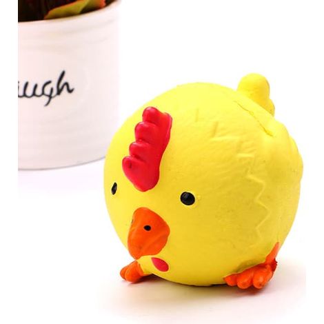 Petit jouet à mâcher en forme de poulet jaune pour chien, jouet naturel pour animaux de compagnie, molaires, accessoires pour animaux de compagnie (1/5)