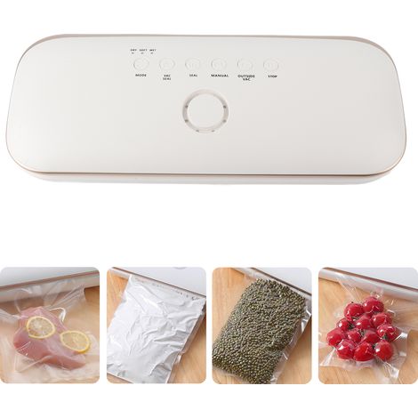 Machine de mise sous vide Food Saver, petite machine électrique domestique, blanche, prise UE 220 V (1/5)