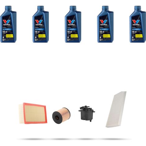 Kit tagliando 4 FILTRI e 5L OLIO compatibile con Fiat Ulysse II 2.2 Multijet 125kw dal 2007 al 2011 (1/5)