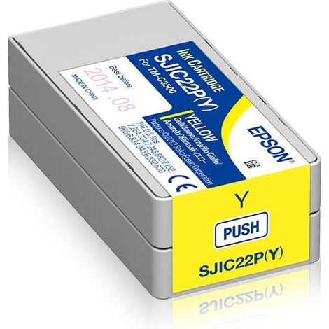 Epson SJIC22P(Y): Ink cartridge for ColorWorks C3500 (yellow)