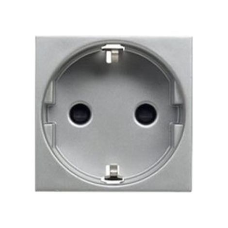 Schukosteckdose 2P + TT SILVER Niessen Zenit N2288 PL