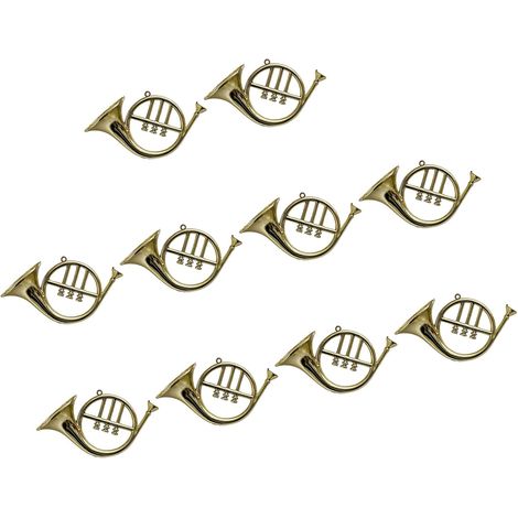 Lot de 10 instruments miniatures à suspendre pour cheminées, étagères, fournitures de fête (1/5)