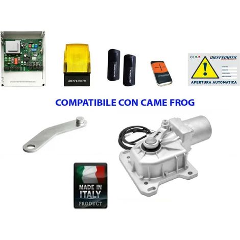 Kit Cromo Automazione Cancello Battente 24v Interrato Si Adatta A Came Frog Singolo