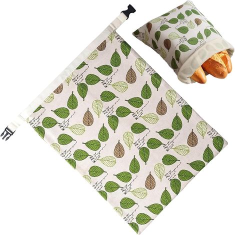Bread Bag Reusable Beeswax Storage Pouch 17x13 Inch Freezer
