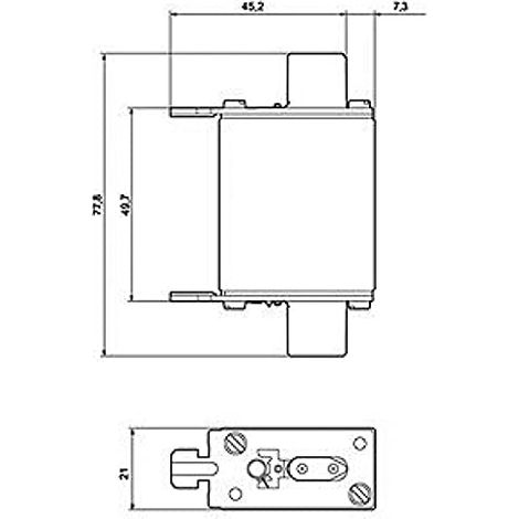 Siemens 3NA7824 Inserto fusibile Misura fusibile = 000 80 A 500 V/AC, 250 V/DC 3 pz. (1/4)