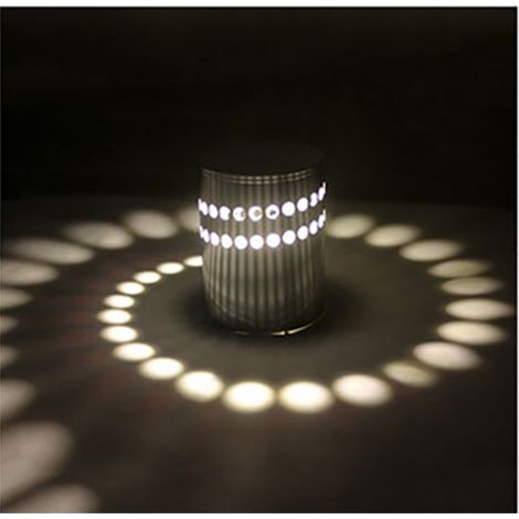 Applique murale Lumière spirale créative LED aluminium Argent Blanche (1/5)