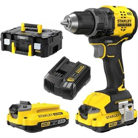 Trapano avvitatore 50Nm - 18V - 24 regolazioni di coppia - SFMCD714D2T-QW STANLEY FATMAX V20 (1/4)
