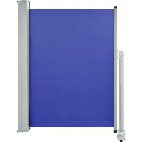 Auvent Marquise latéral rétractable de patio, Store Banne pour Jardin Balcon Terrasse, 100x300 cm Bleu OIB6885E (1/5)