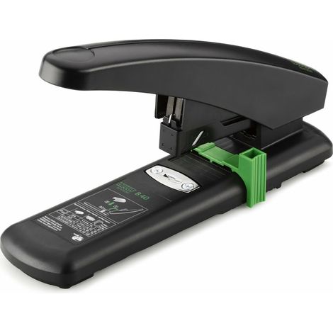 Novus B 40 re+new - Hefter de nachhaltige Blöcke (Kapazität de Heften 100 Blatt, Anti-Blockier-System, unten de Kunststoff und top de Metall mit de Kunststoffbeschichtung de 97% de (1/4)