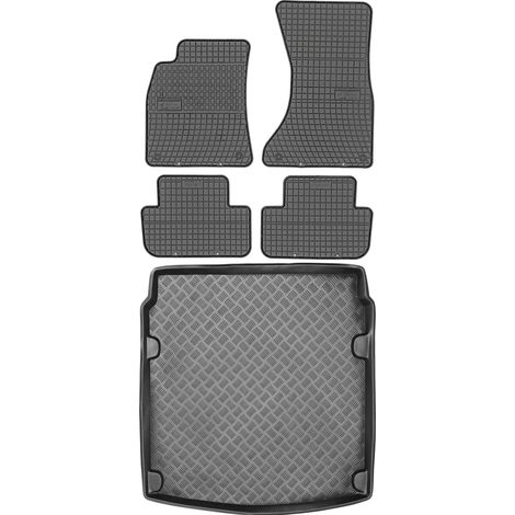 Juego de alfombrillas de goma para coche y maletero para Audi A4 B8 Sedán (2008-2015).