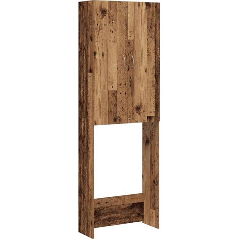 Maison Exclusive - Mobile per Lavatrice Legno Antico 64x25,5x190 cm