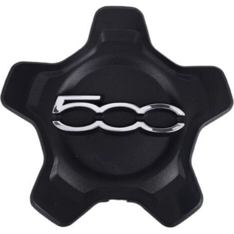Couvercle de Capuchon Centre Roue Voiture pour 500X 2016-2022 6AN68LXHAA Cache-PoussièRe Accessoires Noir