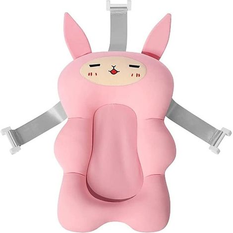 Coussin de bain pour bébé, matelas de bain flottant, coussin de baignoire antidérapant, coussin de siège de bain, coussin de baignoire doux et confortable pour nouveau-nés et tout-petits (1/5)