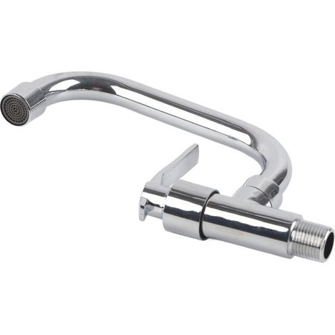 Robinet d'eau d'évier de robinet d'eau froide simple fixé au mur de G1/2in pour l'usage de cuisine à la maison (1/4)