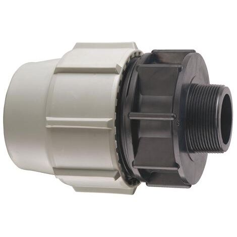 Raccord à Compression Mâle 33/42 pour Tube PE ø40 - Plasson