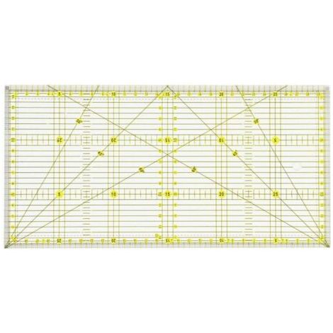Pair Ahlsen 15 x 30 cm Règle de patchwork avec indications d'angles, Règle couture précise pour le quilting, la couture et le patchwork (1/5)