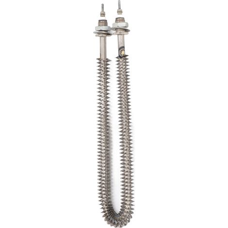 Tube chauffant à ailettes en acier inoxydable en forme de U, chauffe rapide, rendement thermique élevé, tube chauffant électrique à ailettes 220 V (1/5)