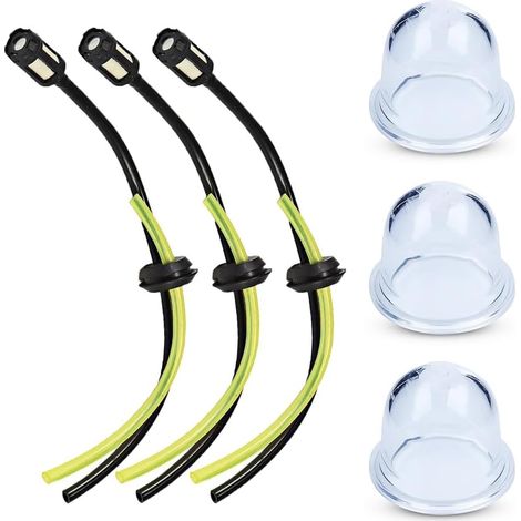 Kit 6 Pcs Tuyaux d'Essence Durite avec Filtre et Ampoules d’Apprêt Carburant pour Debroussailleuse Tondeuse Souffleur Tronçonneuse (1/5)
