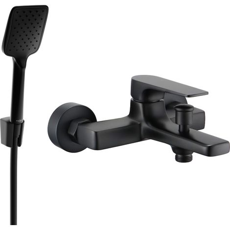 Mexen Lynx R62 Wannenbatterie mit Brausegarnitur, Schwarz - 74593R62-70 (1/3)