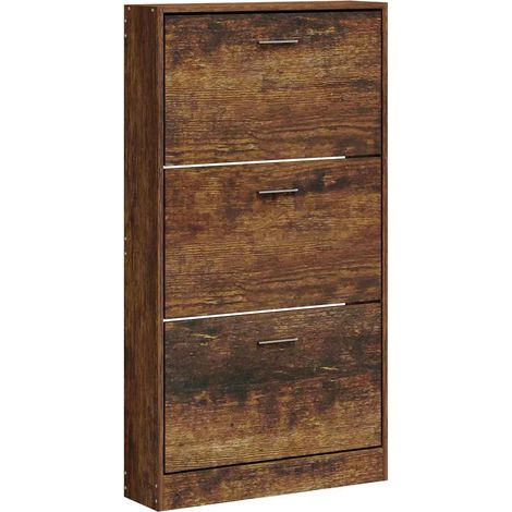 Maison Exclusive - Zapatero madera contrachapada roble ahumado 59 (1/5)