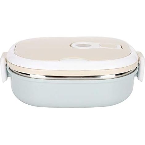 Boîtes isothermes pour repas chauds, contenants alimentaires isothermes en acier inoxydable, chauffe-plats portable pour étudiants (monocouche), 800 ml (1/5)