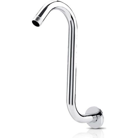 8-inch Stainless Steel Shower Arm 201 High Height Shower Extension S-Curve Gooseneck Shower Extension Bathtub Faucets Kitchen Faucets (1/5)