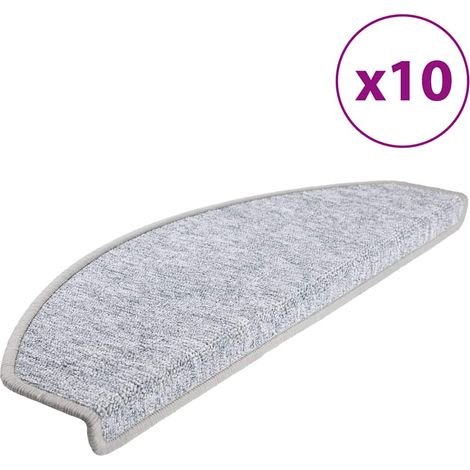 Maison Exclusive - Felpudos para escaleras 10 unidades 65x24x4 cm