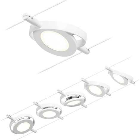 Paulmann 94416 Sistema di illuminazione completo su cavo LED a montaggio fisso LED (monocolore) Bianco, Cromo (1/5)