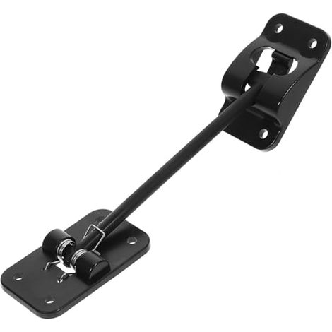 Support de Porte de Camping-Car en Plastique Noir Crochet Bloque-Porte, Installation Simple et Design Allongé pour Remorque et Camion (1/5)