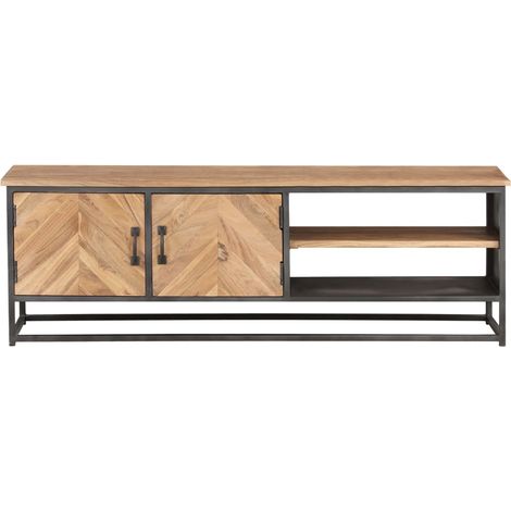Maison Exclusive - TV-Schrank 120x30x40 cm Massivholz Akazie