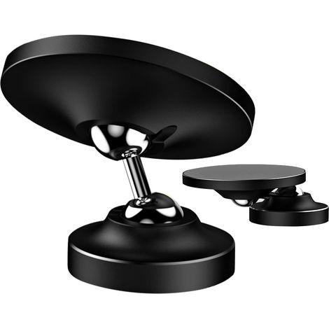 Support magnétique de téléphone Portable pour Voiture - Support de téléphone Portable Double Face Pliable - avec boîtier en Alliage - pour Le Travail, l'école (1/5)