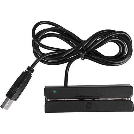 Lecteur de cartes magnétiques. graveur de bandes magnétiques. lecteur de cartes de crédit à bande magnétique haute performance USB MSR90 3 pistes (1/3)