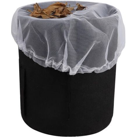 Lot de 2 couvercles en maille pour fûts de pluie, outils de récolte de la pluie, protection de seaux de récupération d'eau pour jardin, seaux de pluie, fûts, feuilles(80cm) (1/5)