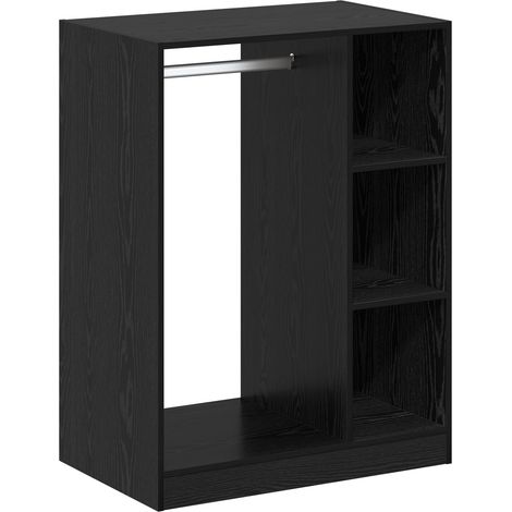 Armoire avec étagère avec stockage Chêne noir 77 x 48 x 102 cm