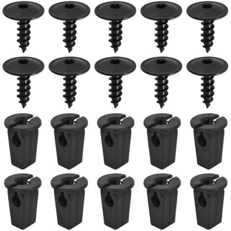 Ensemble de clips de fixation pour voiture, 20 Pièces Vis Tôle Pour Garde, Vis Ailes Sous Le Capot Du Moteur, Agrafes Carrosserie pour Pare-Chocs Porte de Voiture Fender Push Kit de Remplacemen (1/5)