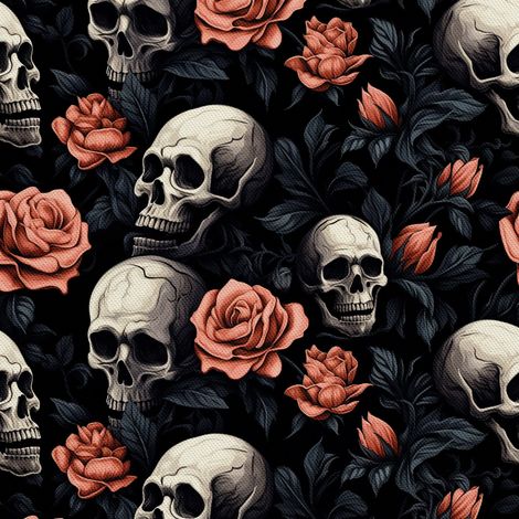 Tela Oxford decorativa para exteriores - Motivo de calavera I DX4248 (1/5)
