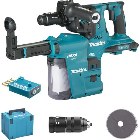 Taladro percutor Makita DHR283ZWJU 18 V x 2 (1/4)