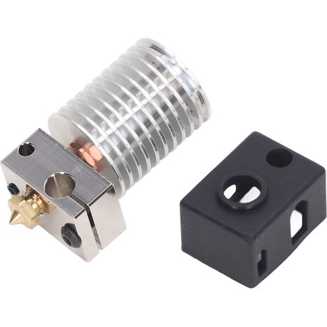 Kit de mise à niveau Hotend pour imprimante 3D, avec buse en laiton de 0.4mm, bloc chauffant, tuyau bimétallique, couvercle en Silicone (1/5)