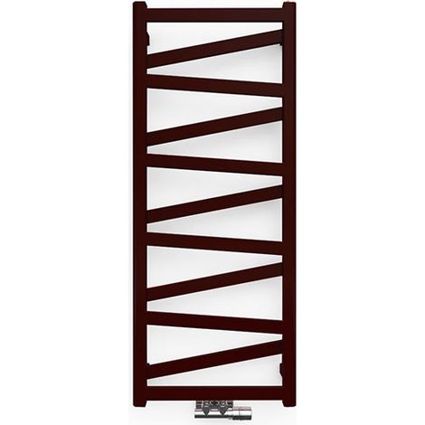 Sèche-serviette eau chaude noir de 510mm de haut et 400mm de large - 163 Watt - VIP510/400ZXN