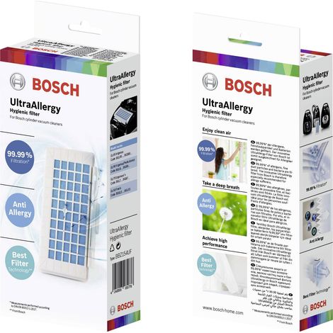 Filtre hyginènique haute performance (19,4 x 8,3 x 2,6 cm) pour Aspirateur BOSCH 17004549 (1/5)