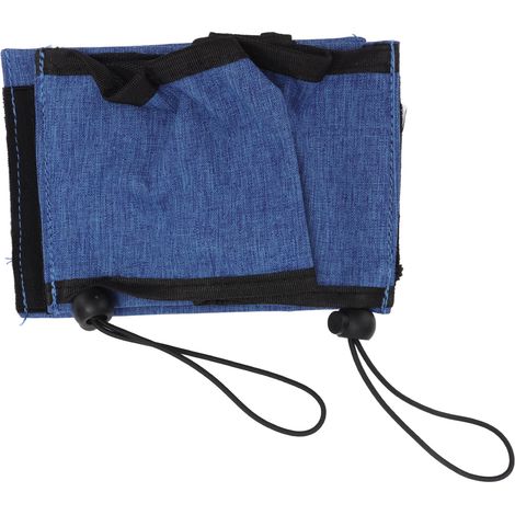 Porte-gobelet de voyage pour valise, tissu Oxford bleu, fixe sur poignée, libère les mains, support de boisson pour bagage (1/5)