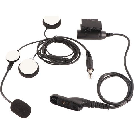 Écouteur pour casque moto 7,1 mm avec PTT U94 compatible Motorola XIR P8268 P8668 DP4400 DP4800 (1/5)