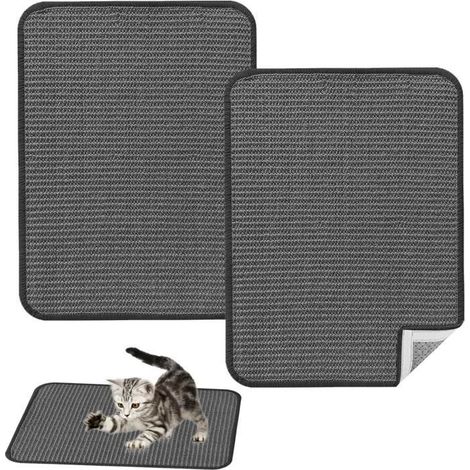 Griffoir - Chat - 2 Pièces - Sisal Naturel - 25 x 50 cm - Anti-dérapant (1/4)
