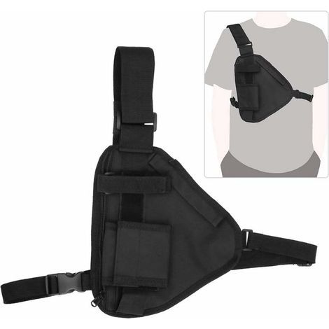 Memkey – Sac de transport pour talkie-walkie – Tissu oxford 600D – Bretelles réglables – Compatible avec divers équipements – Utilisation extérieure